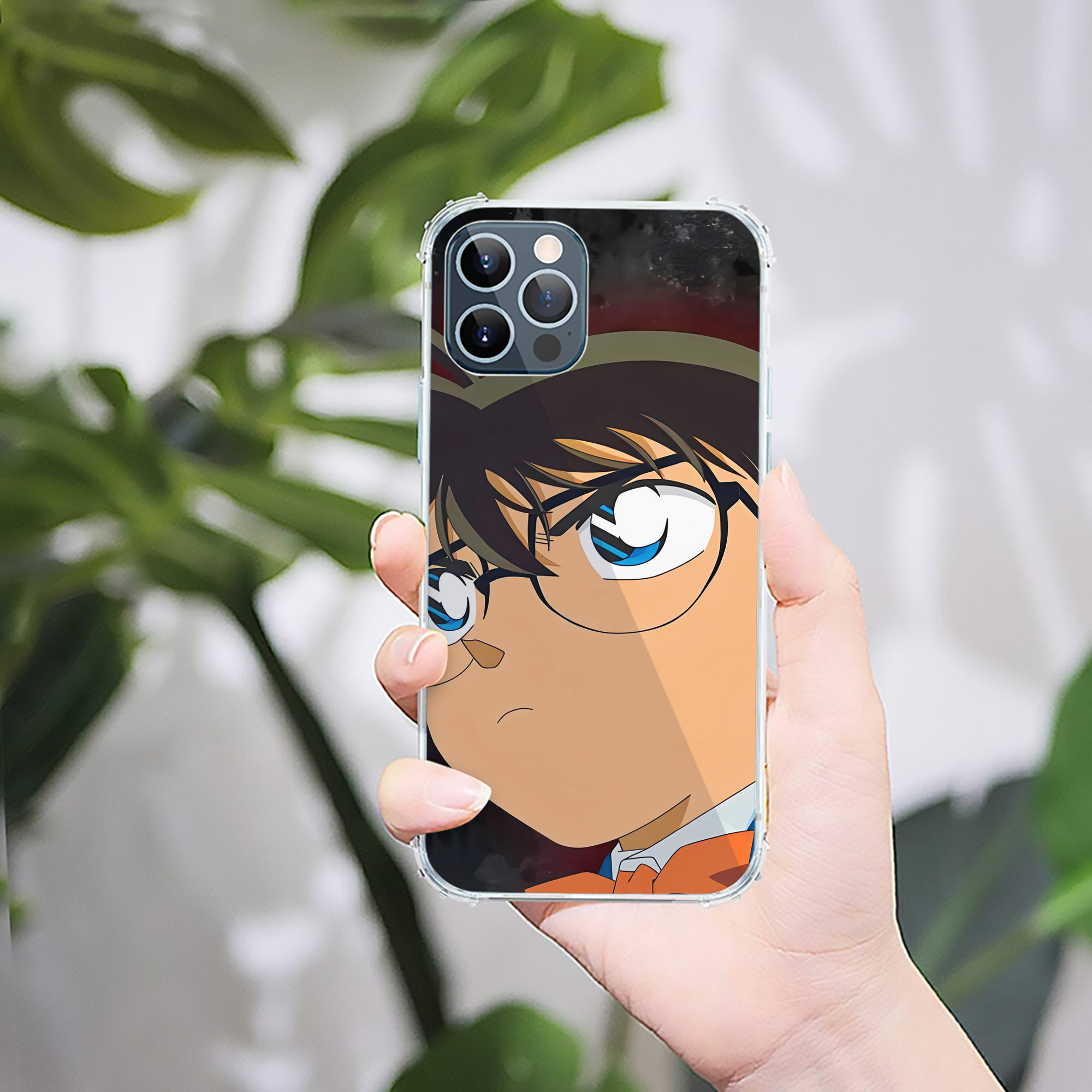 （画像用） 名探偵コナン Detective Conan 【iPhone 12シリーズ対応】透明スマホケース（クリアソフトケース）